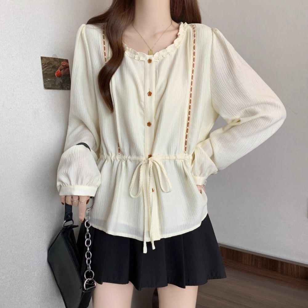 Autumn Collection Plus Size Ruffled Round Neck Long Sleeve French Tie-Up T-Shirt - Slimming Design 2026 L абрикосовый
Autumn Collection Plus Size Ruffled Round Neck Long Sleeve French Tie-Up T-Shirt - Slimming Design 2026 L абрикосовый