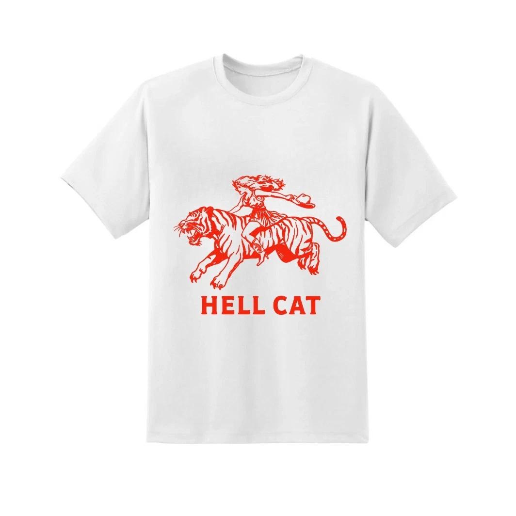 Hell Cat Vintage T-T-Shirt - Retro Cowgirl Riding Tiger Graphic Tee - White Top 2XL
Hell Cat Vintage T-T-Shirt - Retro Cowgirl Riding Tiger Graphic Tee - White Top 2XL
