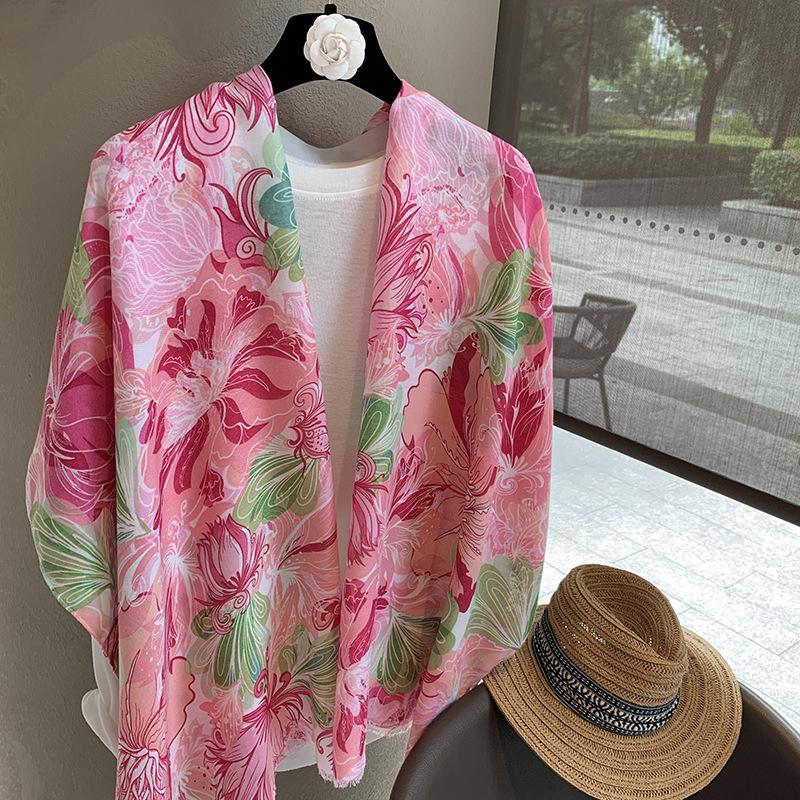 Elegant Women Silk Scarf Wrap Shawl Sweet Pink Green Print Sunscreen Bandanas Hijab Lady Mujer Scarve Pareo Headscarf Travel New One Size& 8Y
Elegant Women Silk Scarf Wrap Shawl Sweet Pink Green Print Sunscreen Bandanas Hijab Lady Mujer Scarve Pareo Headscarf Travel New One Size& 8Y
