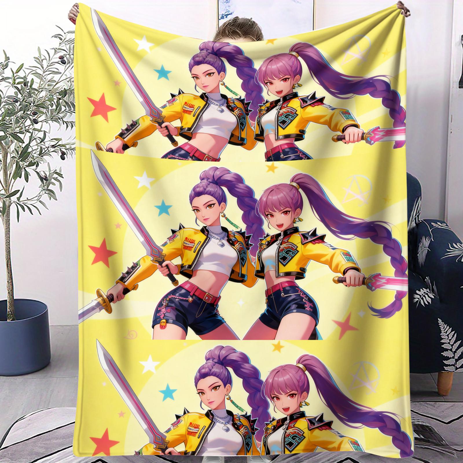 Portable KPOP HUNTRX Devil Hunter Small Cover Blanket Foldable Blanket For Bedroom Sofa Bed Office Nap Lunch Picnic Fan Gift 70x100cm
Portable KPOP HUNTRX Devil Hunter Small Cover Blanket Foldable Blanket For Bedroom Sofa Bed Office Nap Lunch Picnic Fan Gift 70x100cm