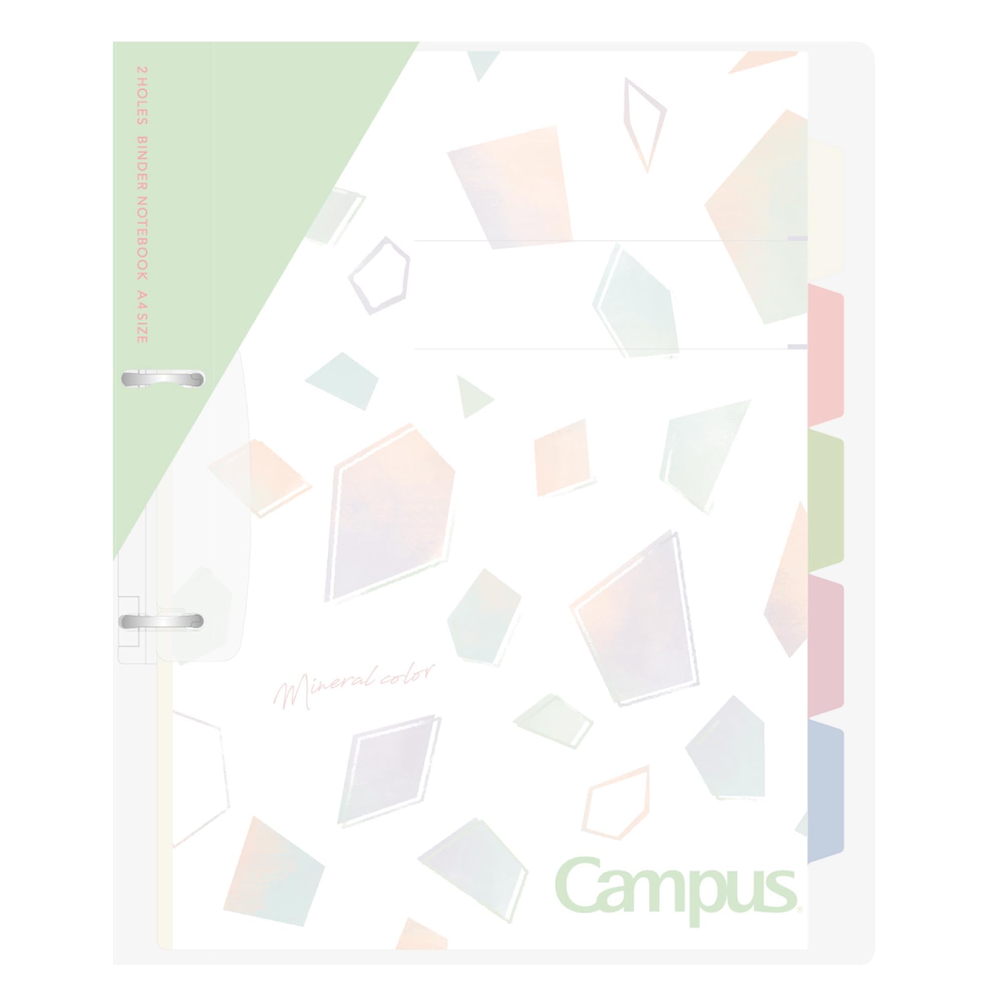 KOKUYO Campus Print Easy to Bind 2 Hole Loose Leaf Binder A4 Limited Mineral Color Pistachio Green Lu-PP158-L4LG
KOKUYO Campus Print Easy to Bind 2 Hole Loose Leaf Binder A4 Limited Mineral Color Pistachio Green Lu-PP158-L4LG
