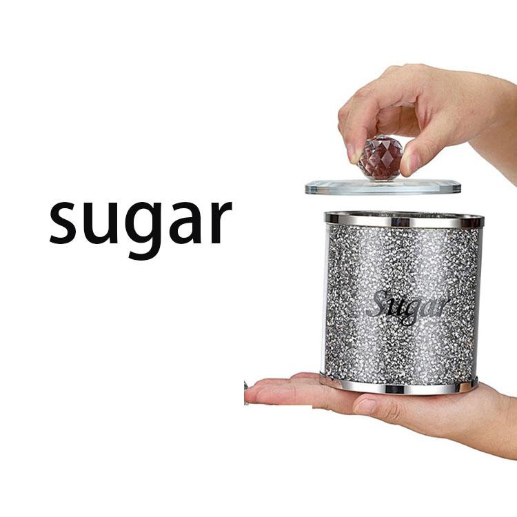 1x Crystal Crushed Diamond Sugar Tea Storage Box Kitchen Storage Glass Jar Container for Home Decor Ornaments Coffee Pot
1x Crystal Crushed Diamond Sugar Tea Storage Box Kitchen Storage Glass Jar Container for Home Decor Ornaments Coffee Pot
