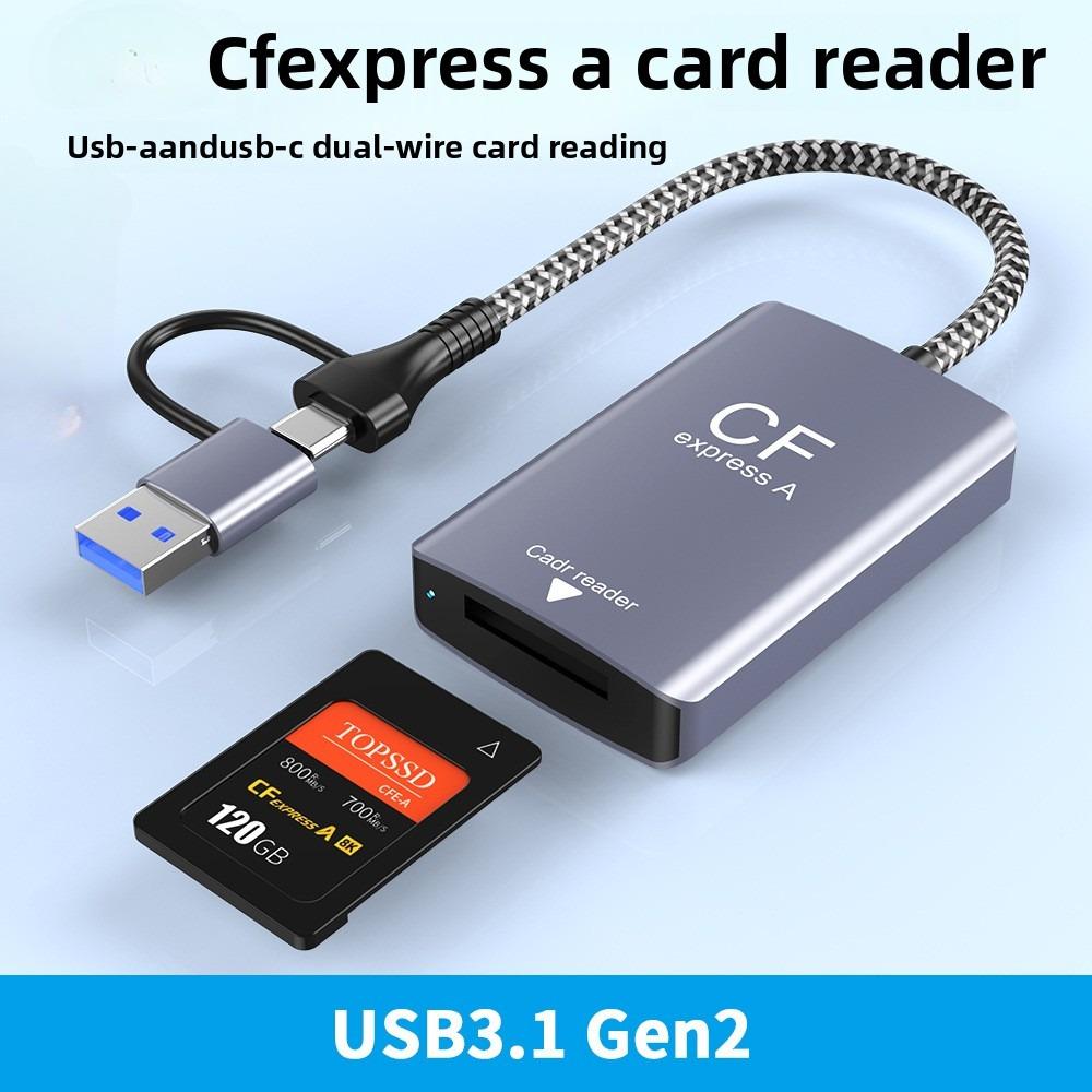 USB3 2 Gen2 10 Гбит/с CFexpress Type A Кардридер Быстрая передача данных для мобильных телефонов и камер
USB3 2 Gen2 10 Гбит/с CFexpress Type A Кардридер Быстрая передача данных для мобильных телефонов и камер