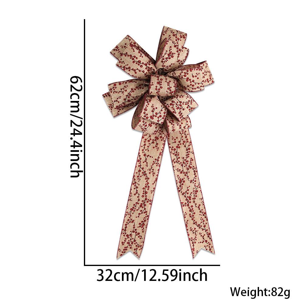 32x62cm Luxurious Christmas Bow With Vibrant Berry And Snowflake Patterns For Trees Berry Ribbon
32x62cm Luxurious Christmas Bow With Vibrant Berry And Snowflake Patterns For Trees Berry Ribbon