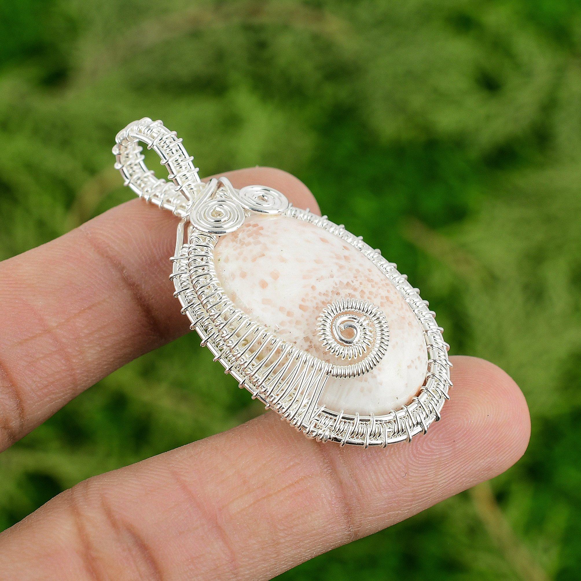 Scolecite Gemstone Wife Birthday Wire Wrapping Bezel Pendant 925 Sterling Silver
Scolecite Gemstone Wife Birthday Wire Wrapping Bezel Pendant 925 Sterling Silver