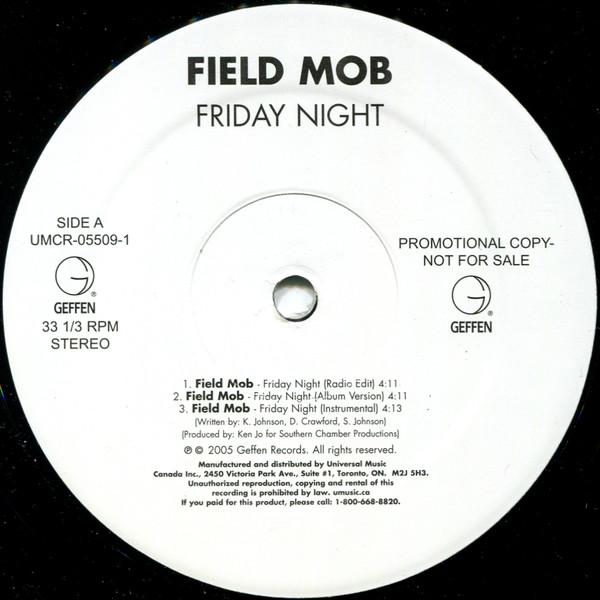 12inch Record FIELD MOB - Friday Night / My Wheels UMCR055091 Geffen Records 2005 Canada Rap & Hip-Hop/R&B Used
12inch Record FIELD MOB - Friday Night / My Wheels UMCR055091 Geffen Records 2005 Canada Rap & Hip-Hop/R&B Used
