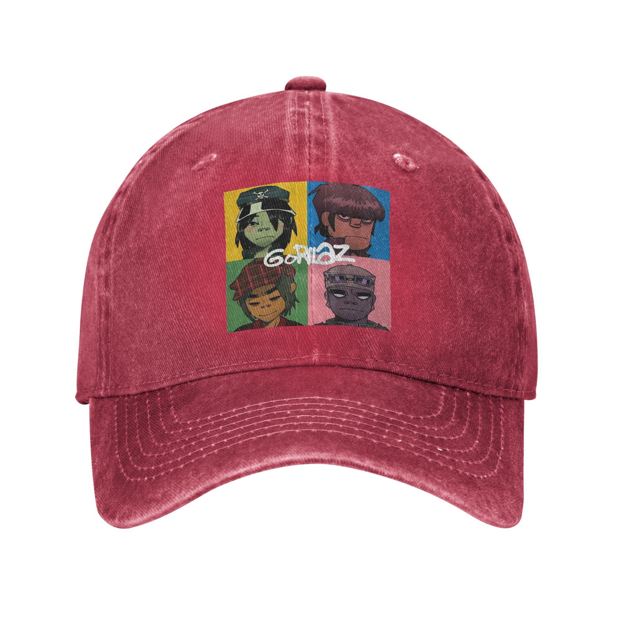 Gorillaz Виртуальная группа Музыкальная джинсовая кепка Повседневные бейсболки Регулируемая шляпа Летние унисекс бейсболки One Size
Gorillaz Виртуальная группа Музыкальная джинсовая кепка Повседневные бейсболки Регулируемая шляпа Летние унисекс бейсболки One Size