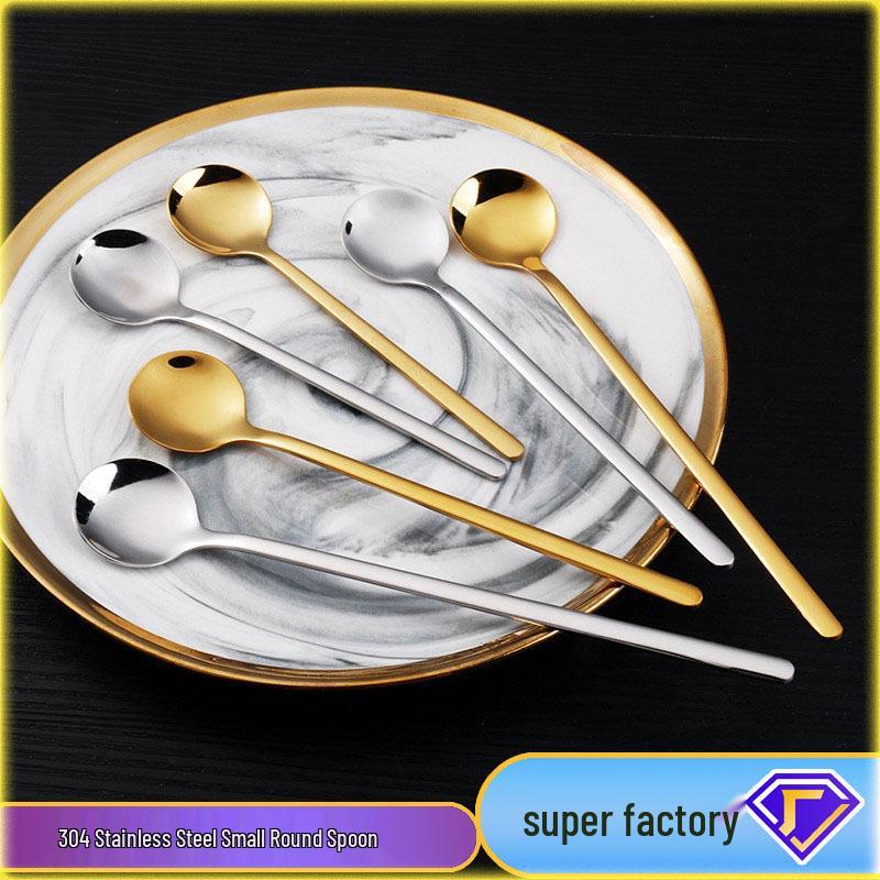 304 Stainless Steel Multi-Purpose Spoon for Honey, Dessert, Coffee, Stirring, Soup, Bird s Nest, and Yogurt. Natural Color (410) - 13cm
304 Stainless Steel Multi-Purpose Spoon for Honey, Dessert, Coffee, Stirring, Soup, Bird s Nest, and Yogurt. Natural Color (410) - 13cm