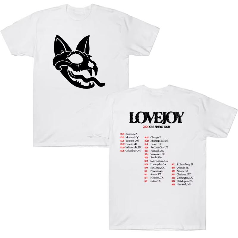Loveoy 2025 One Simple Tour Tees Lovejoy Band Graphic T Shirts Casual Man Clothes Fashion Unisex High Quality Cotton T-shirt ... 5XL різнокольоровий
Loveoy 2025 One Simple Tour Tees Lovejoy Band Graphic T Shirts Casual Man Clothes Fashion Unisex High Quality Cotton T-shirt ... 5XL різнокольоровий