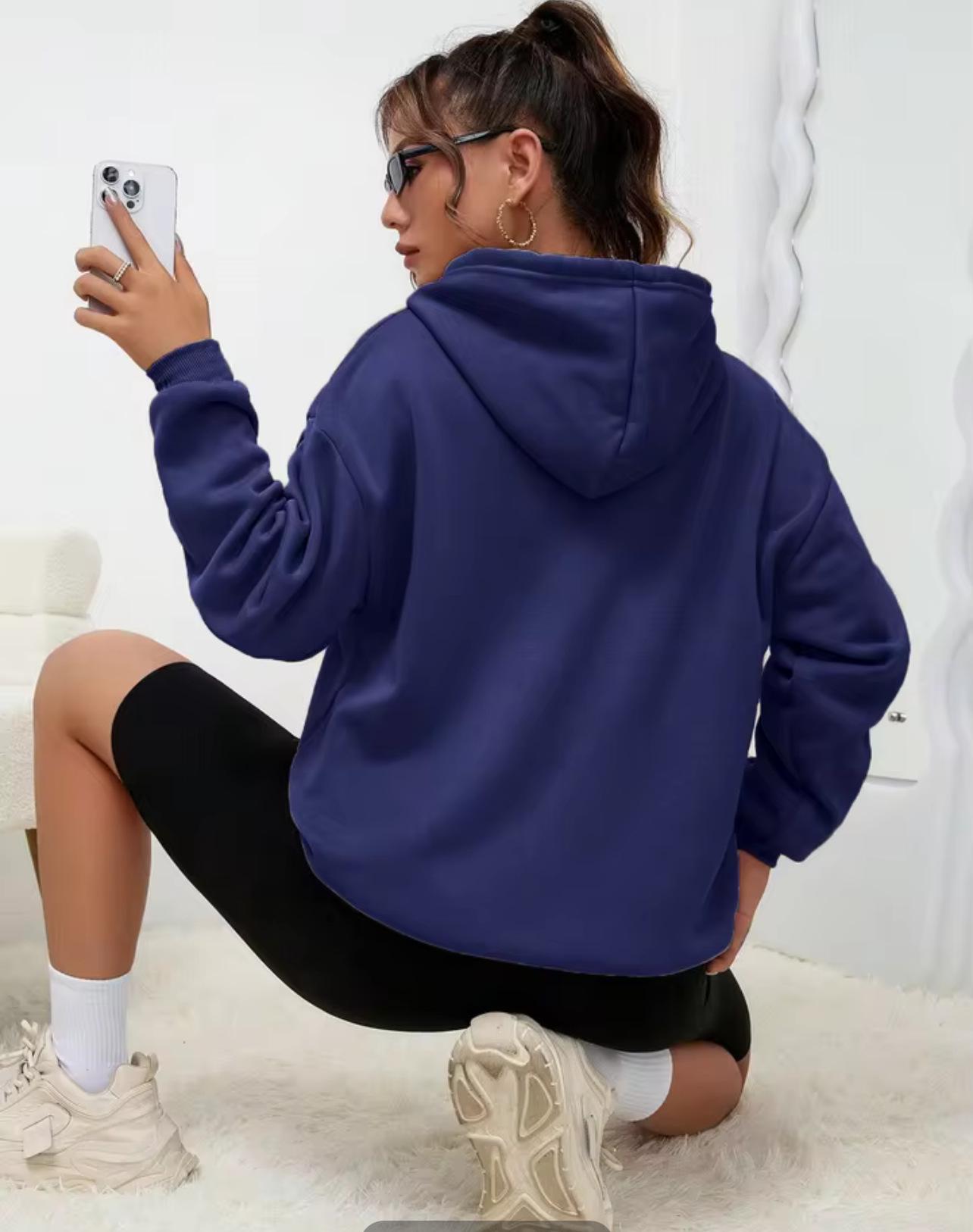 Autumn/Winter Women s Loose Slimming Casual Solid Color Sweatshirt - Trendy Fashion Top 3XL
Autumn/Winter Women s Loose Slimming Casual Solid Color Sweatshirt - Trendy Fashion Top 3XL