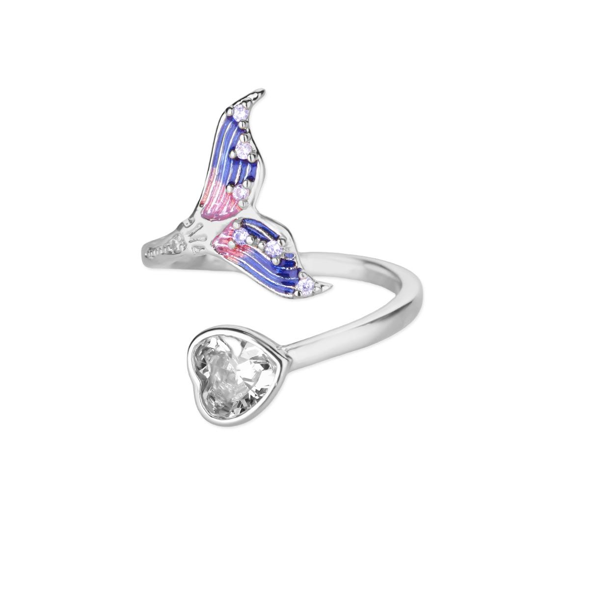 Fashion Colorful Wing Heart Rings For Women Gold Color Adjustable Fish Tail Heart Ring Aesthetic Wedding Christmas Jewelry Gift resizable
Fashion Colorful Wing Heart Rings For Women Gold Color Adjustable Fish Tail Heart Ring Aesthetic Wedding Christmas Jewelry Gift resizable