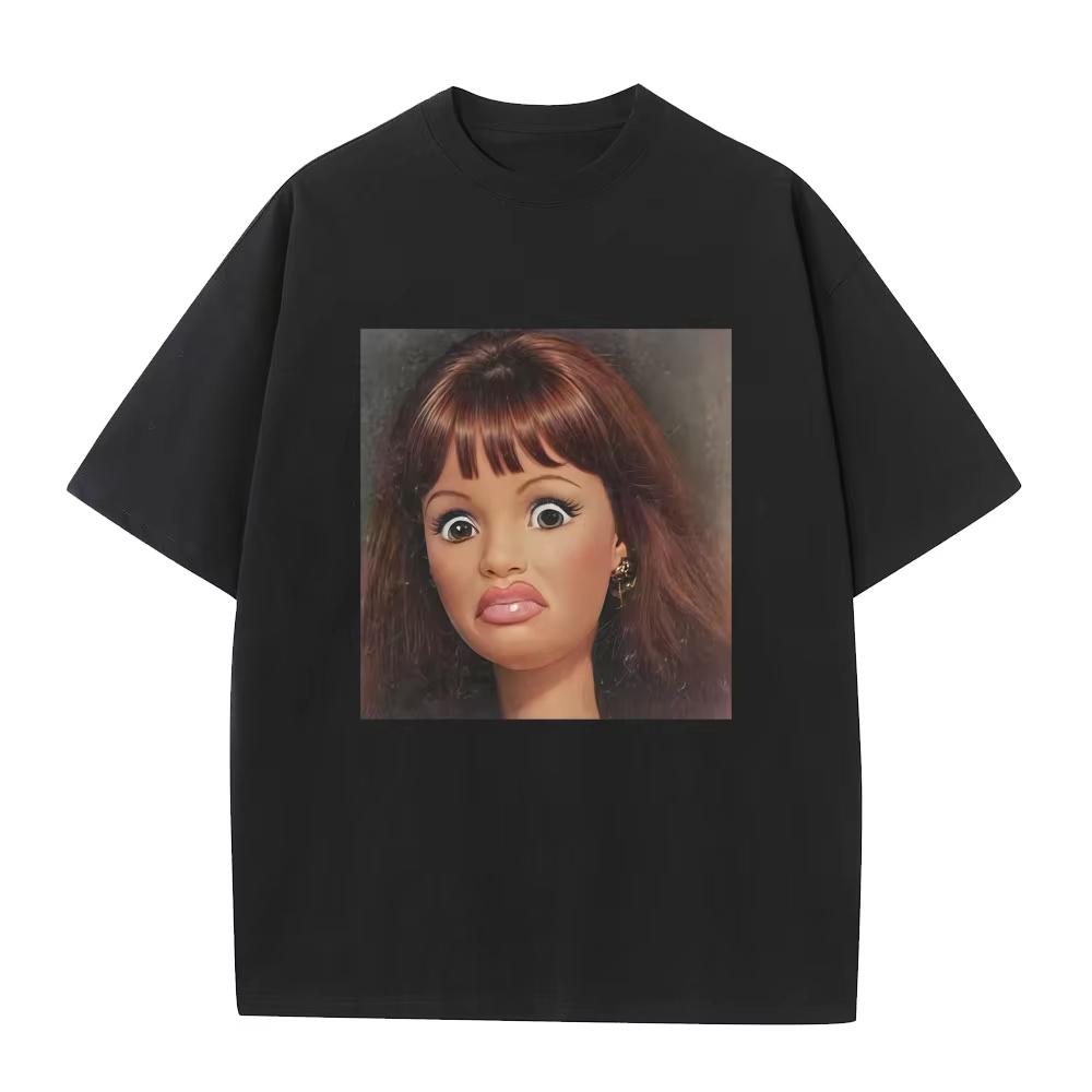 Hot Funny Disgusting Doll Meme Graphic Tshirt Unisexs Women High Quality Cotton T Shirts Casual Oversized Short Sleeve Streetwear S
Hot Funny Disgusting Doll Meme Graphic Tshirt Unisexs Women High Quality Cotton T Shirts Casual Oversized Short Sleeve Streetwear S