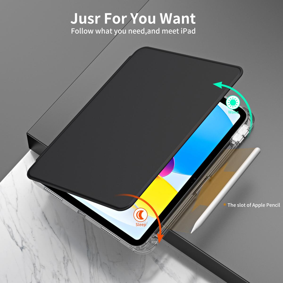 For iPad (2025)/10.9 (2022) Protective Case PU Leather+Acrylic Rotary Kickstand Tablet Cover Black
For iPad (2025)/10.9 (2022) Protective Case PU Leather+Acrylic Rotary Kickstand Tablet Cover Black