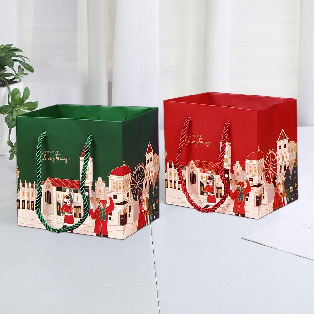 5pcs/set Thicken Xmas Tote Bags Castle Christmas Decorative Handbag Christmas Paper Bag Christmas зелений
5pcs/set Thicken Xmas Tote Bags Castle Christmas Decorative Handbag Christmas Paper Bag Christmas зелений
