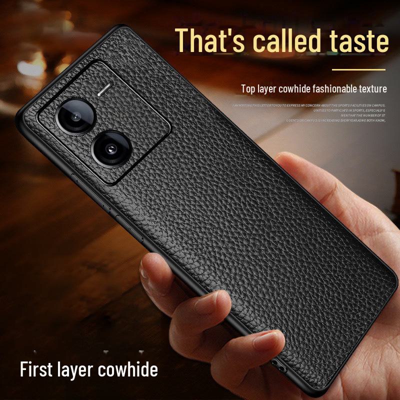 iQOO Z8/Z7 Cowhide Leather Protective Case with Litchi Pattern - High-End, Genuine Leather, All-Inclusive Design iQOO Z7X
iQOO Z8/Z7 Cowhide Leather Protective Case with Litchi Pattern - High-End, Genuine Leather, All-Inclusive Design iQOO Z7X