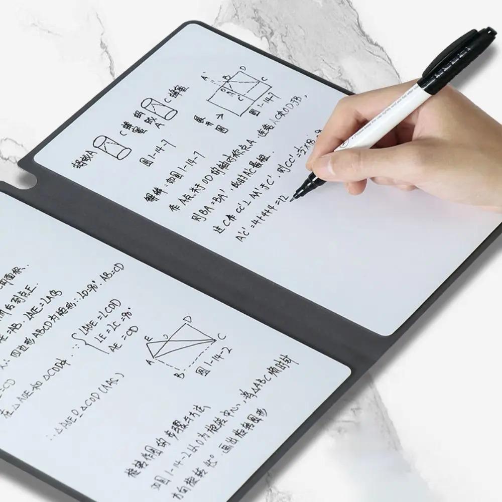 Reusable Erasable Whiteboard Memo Portable Leather Memo Pad Whiteboard Notebook Meeting Record чорний
Reusable Erasable Whiteboard Memo Portable Leather Memo Pad Whiteboard Notebook Meeting Record чорний