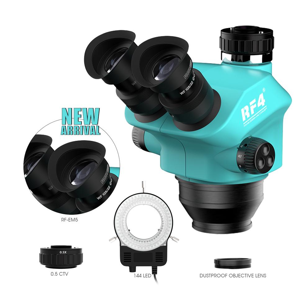 Triple-eye Microscope, 7-50X Simul Focus Continuous Zoom Stereo Microscope, WF10X/22mm Eyepiece 7-50X 0.5CTV-7-50X 
Triple-eye Microscope, 7-50X Simul Focus Continuous Zoom Stereo Microscope, WF10X/22mm Eyepiece 7-50X 0.5CTV-7-50X