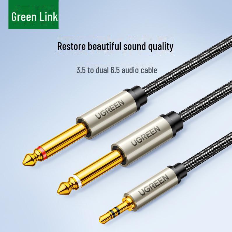Greenlink 3.5mm to 6.5mm Audio Cable Adapter, 1.2m, Connects Computer, Mobile Phone, Electronic Piano to Speakers 1m
Greenlink 3.5mm to 6.5mm Audio Cable Adapter, 1.2m, Connects Computer, Mobile Phone, Electronic Piano to Speakers 1m