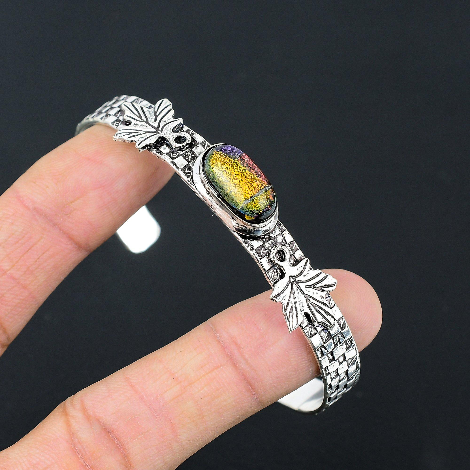 Подарок для женщин Браслет регулируемый Серебро 925 пробы Натуральное американское дихроичное стекло Adjustable
Подарок для женщин Браслет регулируемый Серебро 925 пробы Натуральное американское дихроичное стекло Adjustable