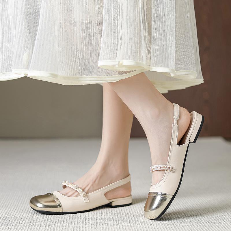 D996-5 Huiliya thick heel bag head slippers Mary Jane shoes small fragrant splicing color flat bottom bag head sandals thick heel 35
D996-5 Huiliya thick heel bag head slippers Mary Jane shoes small fragrant splicing color flat bottom bag head sandals thick heel 35