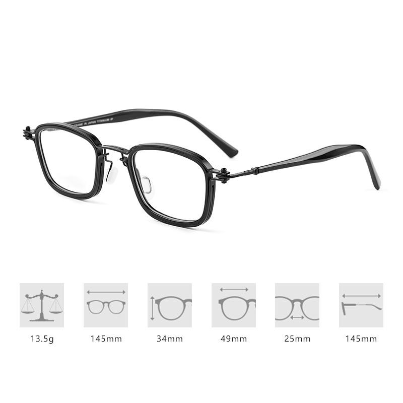 Italian Designer Replica Acetate Titanium Square Classic Eyeglasses Retro Steam Punk Glasses Frames Men Women Ultralight Eyewear Demo Lens чорний
Italian Designer Replica Acetate Titanium Square Classic Eyeglasses Retro Steam Punk Glasses Frames Men Women Ultralight Eyewear Demo Lens чорний