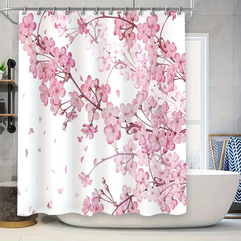 Japanese Cherry Blossom Shower Curtain Floral Nature Zen Spa Bathroom Decor Waterproof Liner W60H190(CM)-1 Pcs
Japanese Cherry Blossom Shower Curtain Floral Nature Zen Spa Bathroom Decor Waterproof Liner W60H190(CM)-1 Pcs