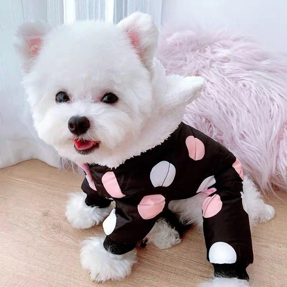 Hund Baumwolle Gefütterte Jacke Kleidung Puppy Hoodie Mantel в горошек Зимний теплый комбинезон Hund Welpen Kleidung für Kleine Pet kostüm Комбинезон
Hund Baumwolle Gefütterte Jacke Kleidung Puppy Hoodie Mantel в горошек Зимний теплый комбинезон Hund Welpen Kleidung für Kleine Pet kostüm Комбинезон