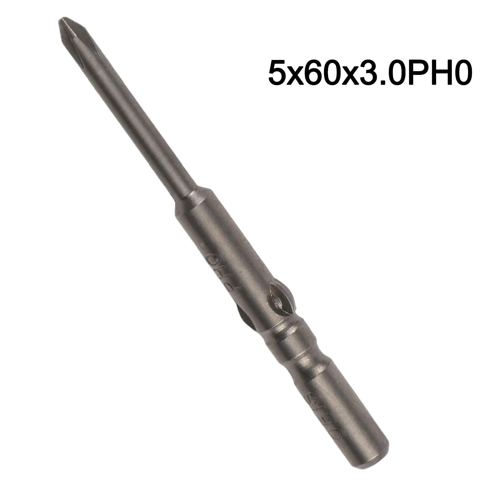 5mm Round Shank Bit for Electric Screwdrivers with Magnetic Features 5x60x3.0PH0
5mm Round Shank Bit for Electric Screwdrivers with Magnetic Features 5x60x3.0PH0