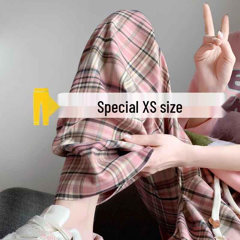 Women s High-Waisted Pink Plaid Wide-Leg Pants - Summer Thin, Loose, Straight-Leg, Casual Style, Petite Sizes Available L (Recommended 106-115 jin)
Women s High-Waisted Pink Plaid Wide-Leg Pants - Summer Thin, Loose, Straight-Leg, Casual Style, Petite Sizes Available L (Recommended 106-115 jin)