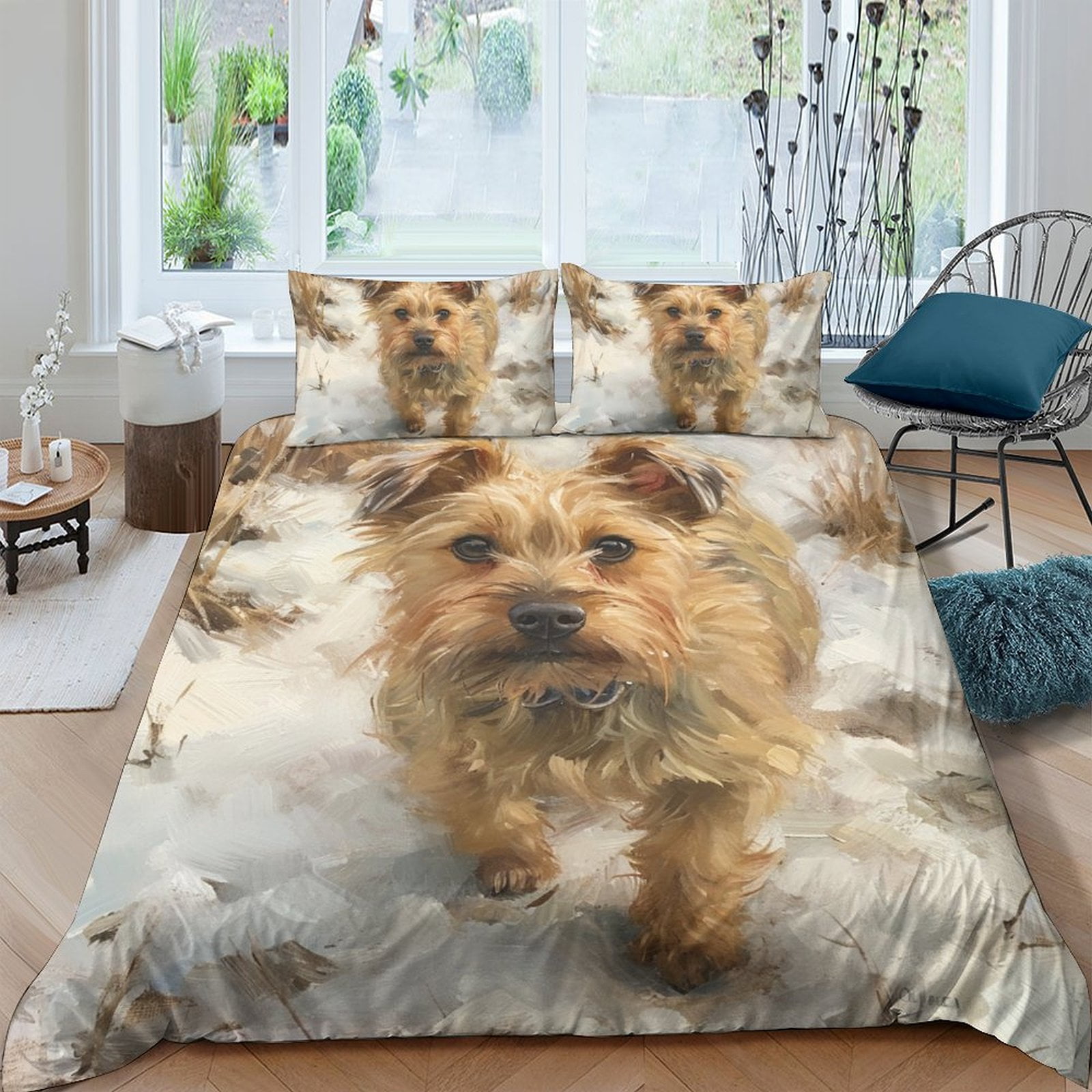 Charming Terier Soft Duvet Cover Set Carton Design White Red Cozy Beding for Dog Lovers Children Kids plus Adult Peoples Soft Breathable 100*200cm Single
Charming Terier Soft Duvet Cover Set Carton Design White Red Cozy Beding for Dog Lovers Children Kids plus Adult Peoples Soft Breathable 100*200cm Single