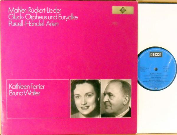 LP Record KATHLEEN FERRIER BRUNO WALTER Mahler Ruckertlieder Gluck Or KD11028 Decca 1968 Germany Classical Used
LP Record KATHLEEN FERRIER BRUNO WALTER Mahler Ruckertlieder Gluck Or KD11028 Decca 1968 Germany Classical Used