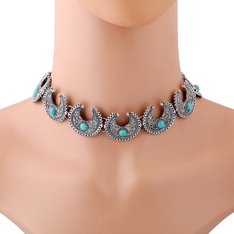 Bohemian Collares Choker Necklace For Women Geometric Ethnic Collier Zircon Vintage Moon Red Blue Black Bead Boho Necklace синий
Bohemian Collares Choker Necklace For Women Geometric Ethnic Collier Zircon Vintage Moon Red Blue Black Bead Boho Necklace синий