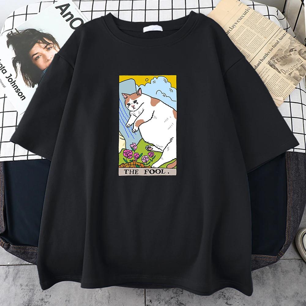 The Fool Sad Cat Meme Print Unisexs Tee Clothing Vintage Personality Street Tops All-math Oversize Short Sleeve Unisex T-Shirts 4XL
The Fool Sad Cat Meme Print Unisexs Tee Clothing Vintage Personality Street Tops All-math Oversize Short Sleeve Unisex T-Shirts 4XL