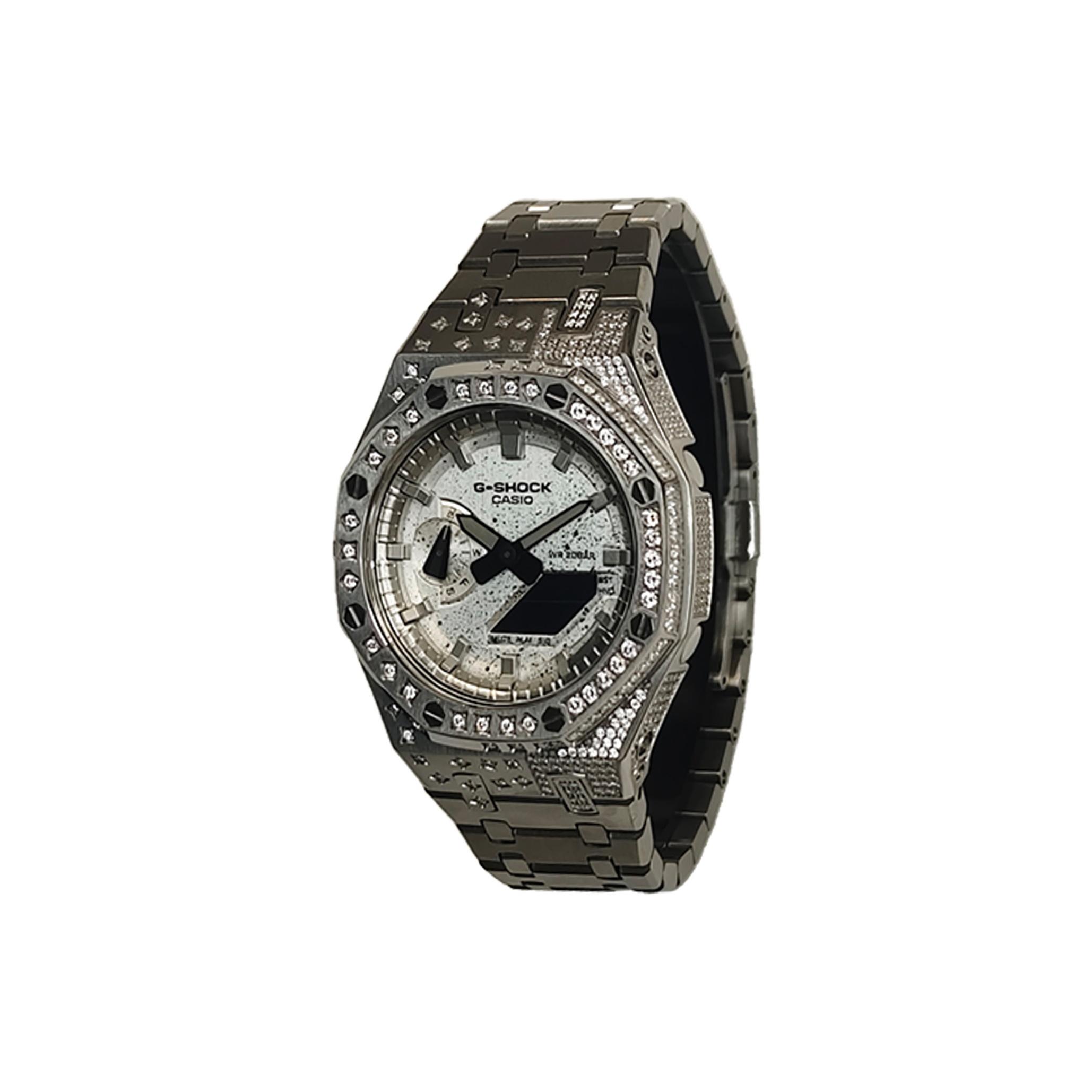 CASIO Men Liquid Crystal,Analog Dual Display Series Silver Watch GA-2100-1A1(Watch3--) Regular Watch Box
CASIO Men Liquid Crystal,Analog Dual Display Series Silver Watch GA-2100-1A1(Watch3--) Regular Watch Box