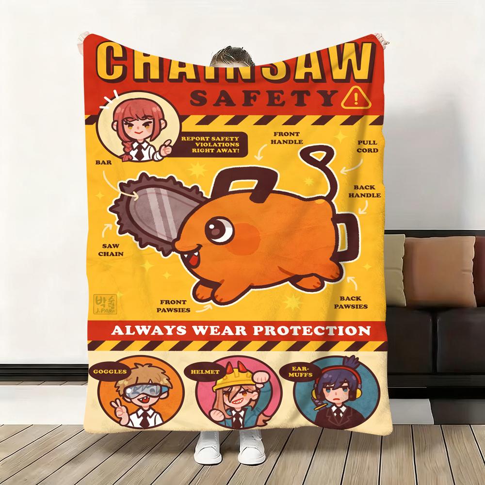 Anime P-Pochita Cute Throw Soft Flannel Blanket Warm Knee Skin-Friendly Throw for Sofa Office Bed Traveling Winter Oversize 75cmx90cm
Anime P-Pochita Cute Throw Soft Flannel Blanket Warm Knee Skin-Friendly Throw for Sofa Office Bed Traveling Winter Oversize 75cmx90cm