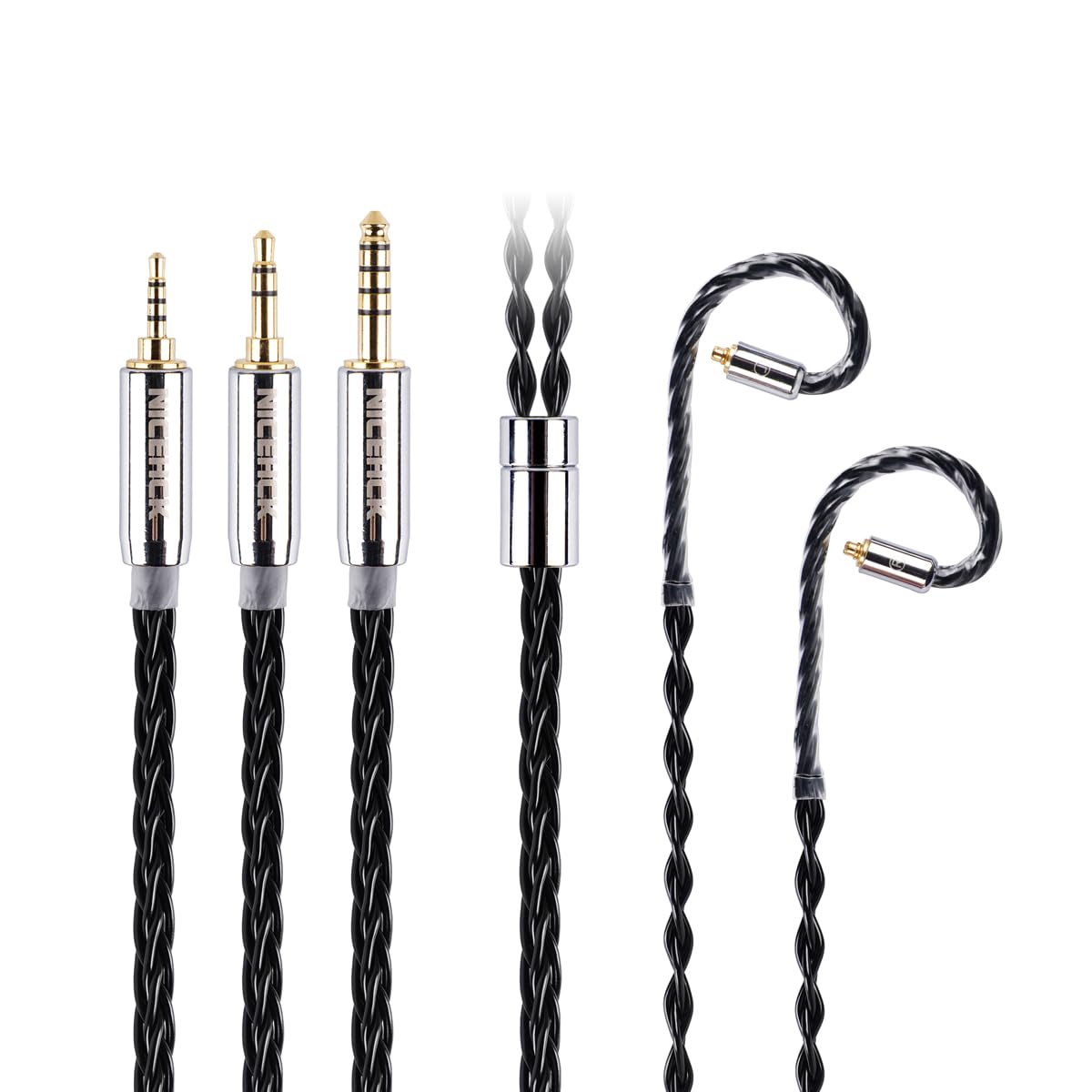 NICEHCK BlackCat Ultra Earphone 8 Core Zinc Copper Alloy Oil Soak Material Plug MMCX Connector Upgrade Cable Detachable Metal Connector Sound Quality
NICEHCK BlackCat Ultra Earphone 8 Core Zinc Copper Alloy Oil Soak Material Plug MMCX Connector Upgrade Cable Detachable Metal Connector Sound Quality