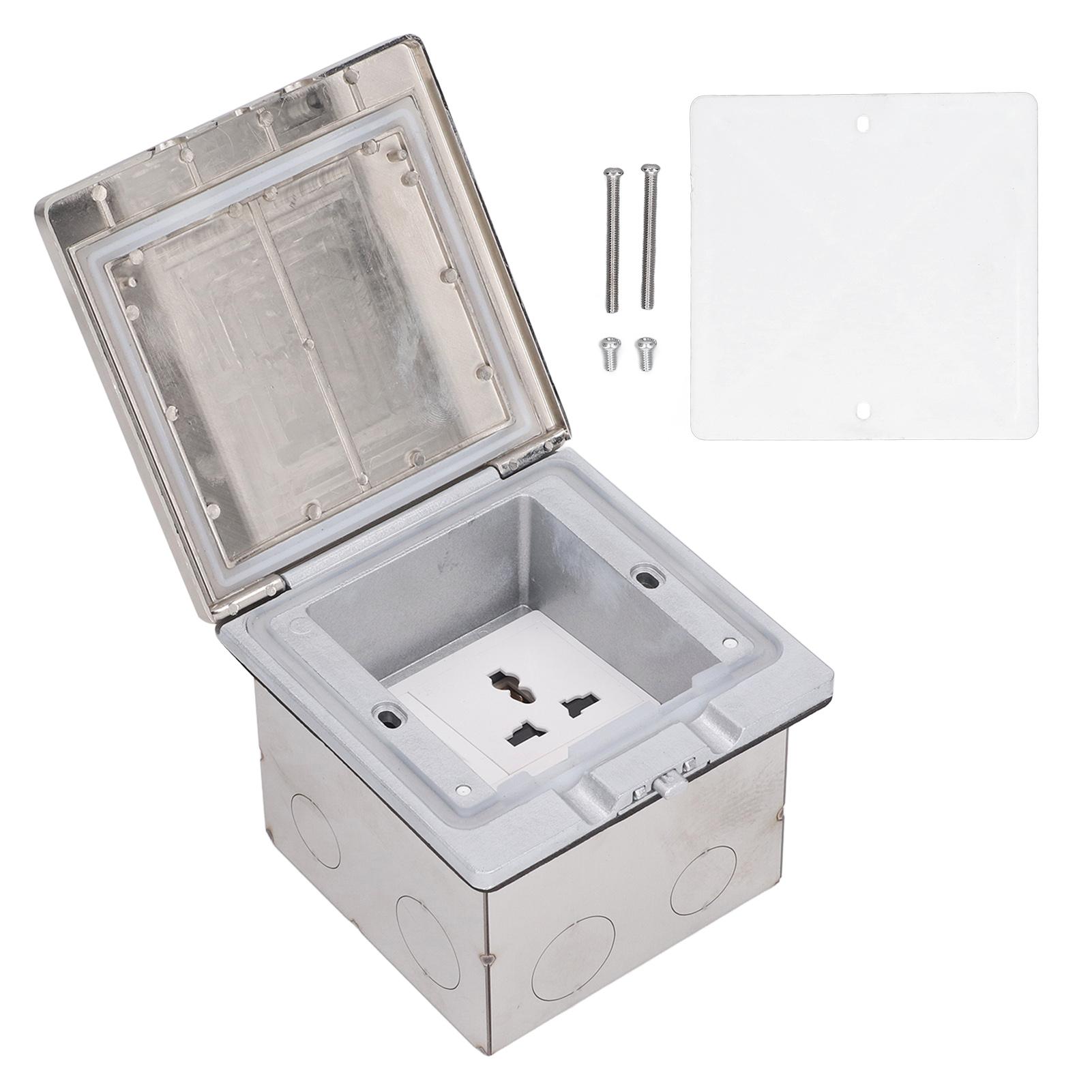 Floor Power Socket Zinc Alloy PC Open Type Waterproof Concealed Power Socket Silver AC250V
Floor Power Socket Zinc Alloy PC Open Type Waterproof Concealed Power Socket Silver AC250V