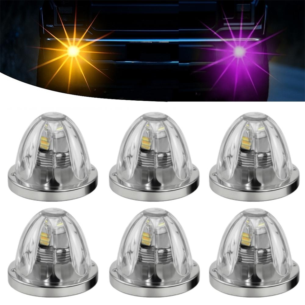 6PCS LED Watermelon Marker Lights Glass Lens Water Melon Light Dual Revolution Waterproof Star Watermelon Lights 10-30V
6PCS LED Watermelon Marker Lights Glass Lens Water Melon Light Dual Revolution Waterproof Star Watermelon Lights 10-30V