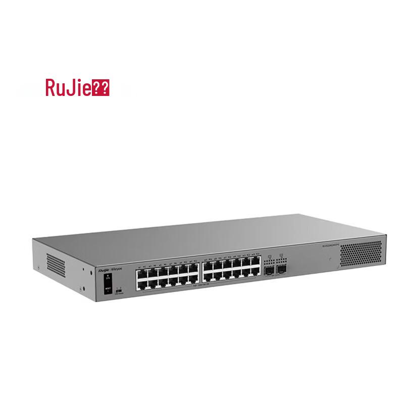 Ruijie RG-ES224G2MS-P-E 24-Port Gigabit Managed PoE+ Switch
Ruijie RG-ES224G2MS-P-E 24-Port Gigabit Managed PoE+ Switch