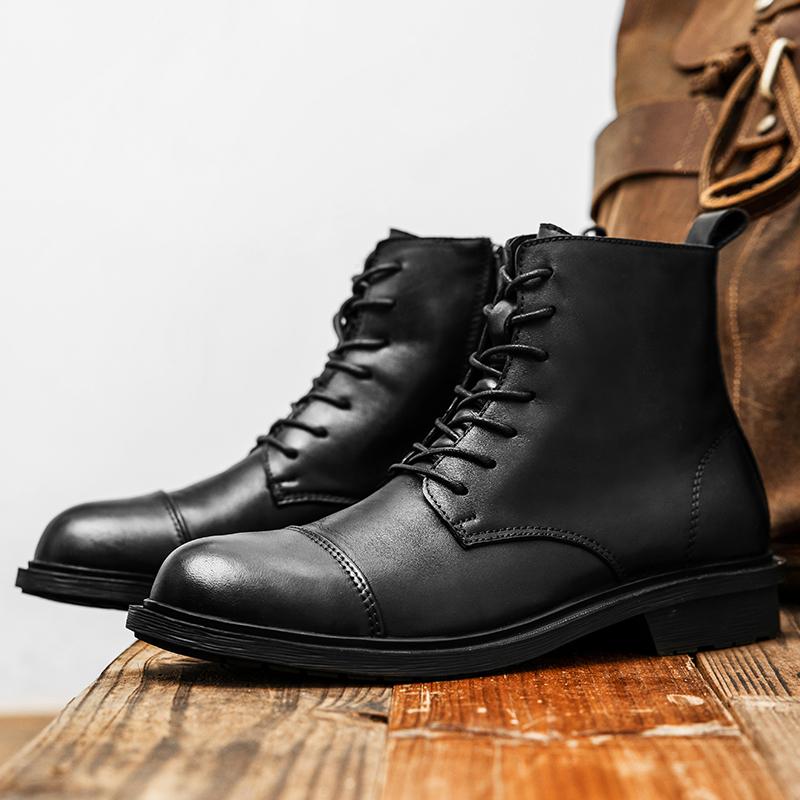 Autumn Winter Fashion Black Vintage Men Shoes Handmade British High Quality Ankle Boots Outdoor Tooling Desert Boots Cow Leather
Autumn Winter Fashion Black Vintage Men Shoes Handmade British High Quality Ankle Boots Outdoor Tooling Desert Boots Cow Leather