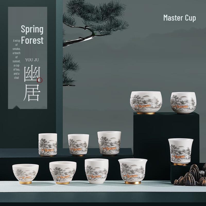 Chaxun Mutton-Fat Jade White Porcelain Master Tea Cup
Chaxun Mutton-Fat Jade White Porcelain Master Tea Cup