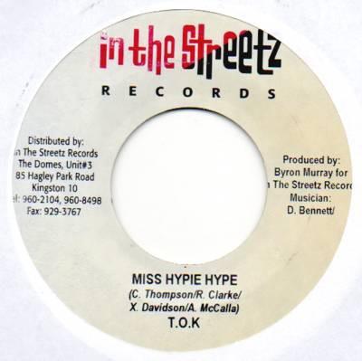 7inch Record T.O.K. - Miss Hypie Hype NONE In The Streetz Jamaica Reggae, Ska & Dub Used
7inch Record T.O.K. - Miss Hypie Hype NONE In The Streetz Jamaica Reggae, Ska & Dub Used