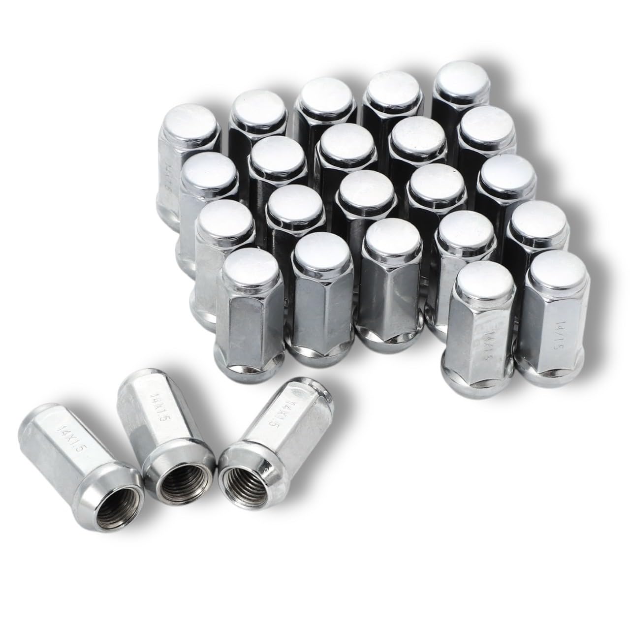 Kanoan M14 x Long Steel Wheel 24pcs 1pc Chrome Fits GM GMC Aftermarket P1.5 Nuts, 19HEX, 45mm, 60°, + (25pcs total), Plated, Escalade, Chevrolet,
Kanoan M14 x Long Steel Wheel 24pcs 1pc Chrome Fits GM GMC Aftermarket P1.5 Nuts, 19HEX, 45mm, 60°, + (25pcs total), Plated, Escalade, Chevrolet,