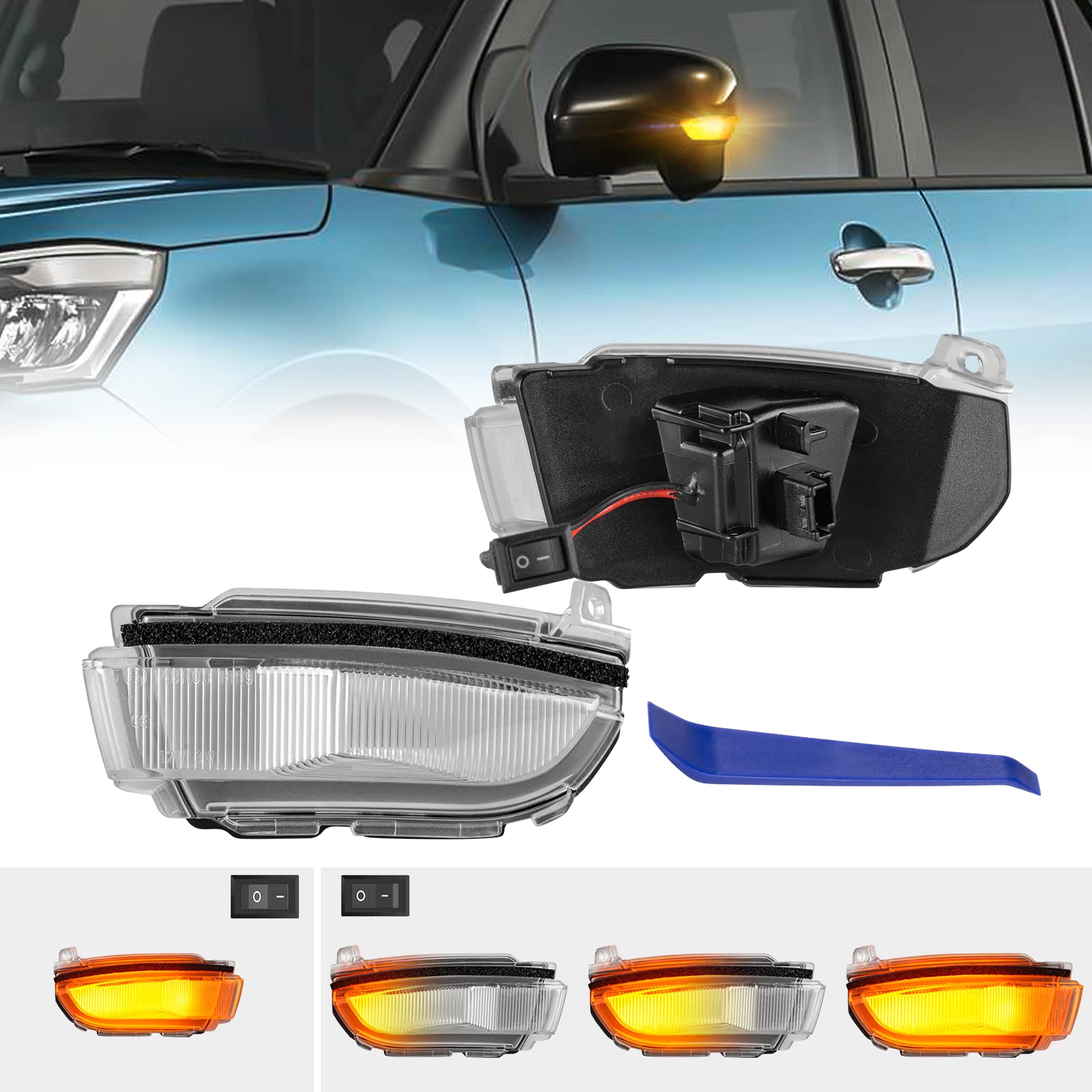 POPMOTORZ Toyota Sequential Door Mirror Turn Signal New Rise 200 Series (А200А/А210А) Tank Custom M900A/M910A Оригинальный обработанный светодиод [Текущий/Полный
POPMOTORZ Toyota Sequential Door Mirror Turn Signal New Rise 200 Series (А200А/А210А) Tank Custom M900A/M910A Оригинальный обработанный светодиод [Текущий/Полный