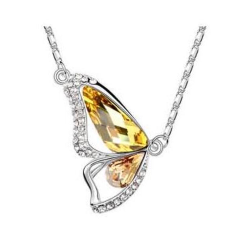 Butterfly Wing Austria Crystal Necklace Charm Girl Summer Accessories Fashion Jewelry Dropshipping Wedding Promotion
Butterfly Wing Austria Crystal Necklace Charm Girl Summer Accessories Fashion Jewelry Dropshipping Wedding Promotion