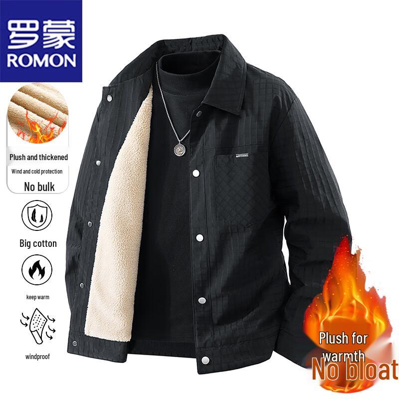 ROMON Men s Plus Velvet Lined Turn-down Collar Jacket 4XL
ROMON Men s Plus Velvet Lined Turn-down Collar Jacket 4XL