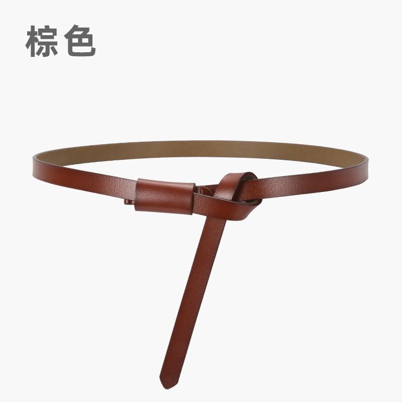 Leather Belt Women S High-End Knotted Decoration With Skirt Waist Seal Niche Temperament Belt
Leather Belt Women S High-End Knotted Decoration With Skirt Waist Seal Niche Temperament Belt