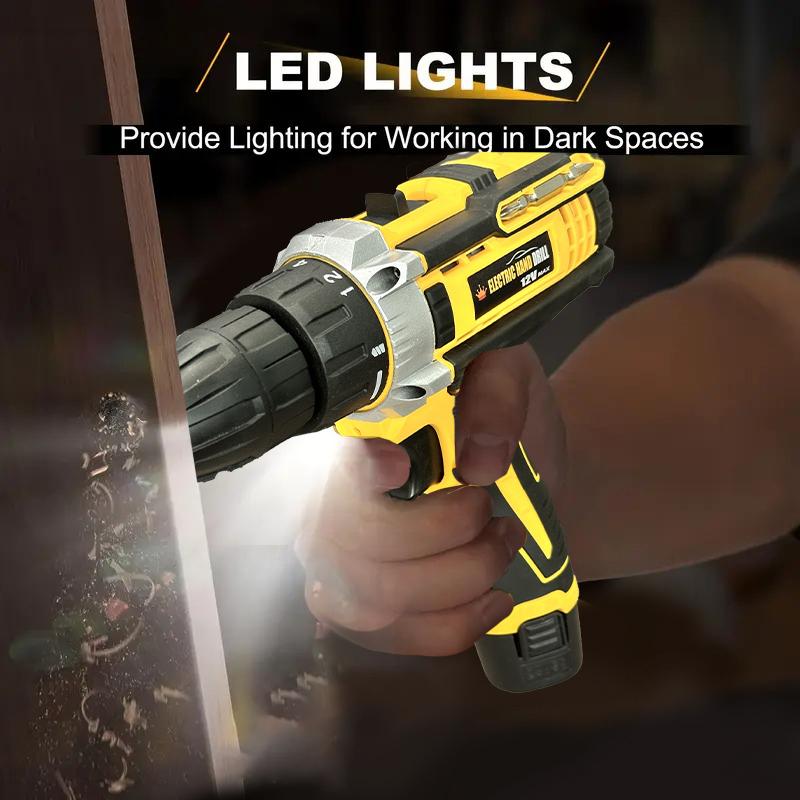 21V/12VRechargeable Electric Hand Drill, Pistol Drill, Electric Screwdriver, Household Impact Hand Drill Tool,Use MT Battery
21V/12VRechargeable Electric Hand Drill, Pistol Drill, Electric Screwdriver, Household Impact Hand Drill Tool,Use MT Battery