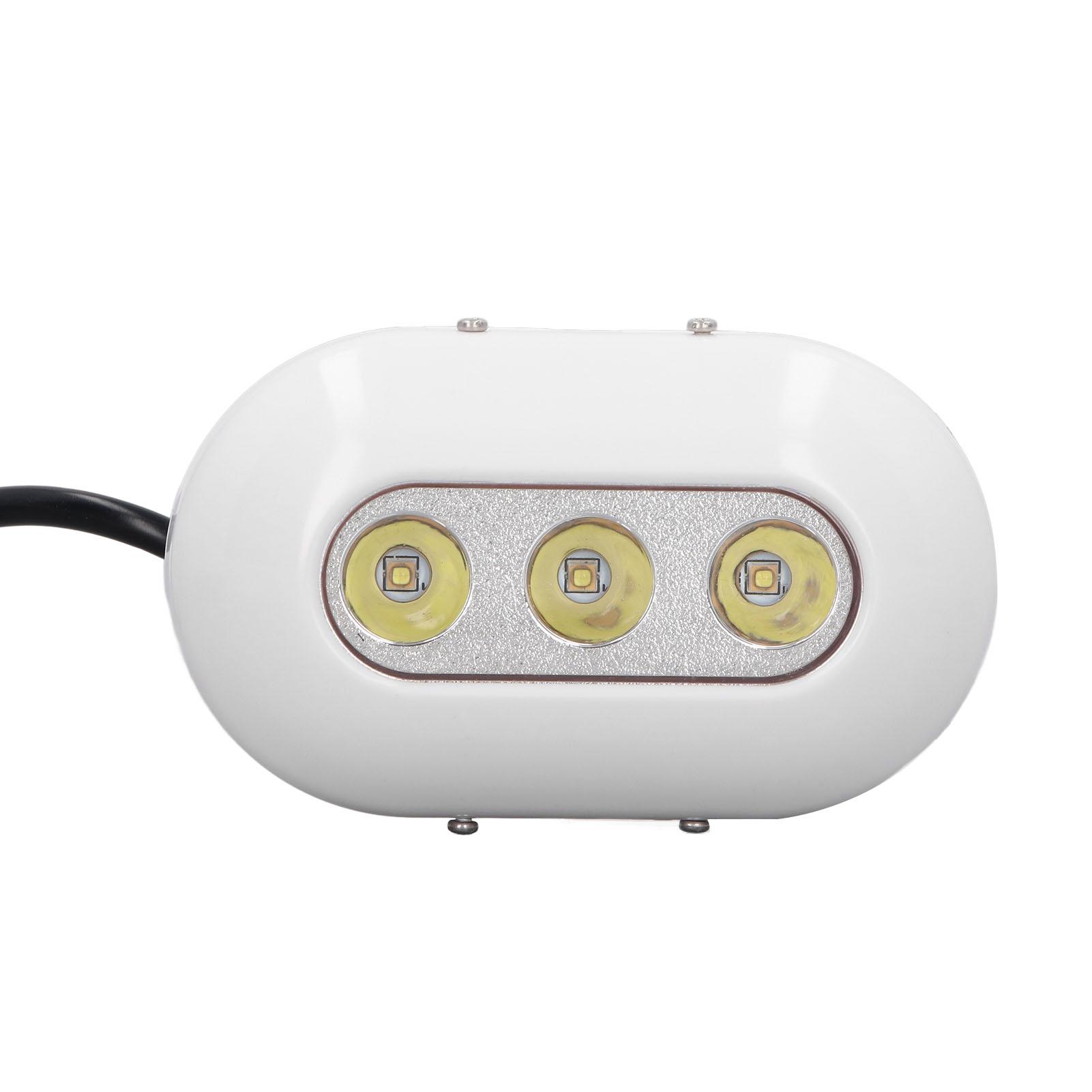 Underwater Boat Light 3 LED IP68 Proof Stainless Steel 460LM High Brightness 5500‑6300K White Light 5.6W DC10‑30V
Underwater Boat Light 3 LED IP68 Proof Stainless Steel 460LM High Brightness 5500‑6300K White Light 5.6W DC10‑30V