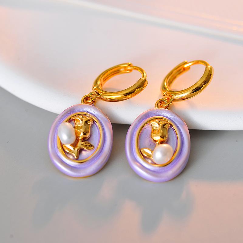 Elegant Baroque Rose Earrings with Colorful Enamel & Natural Pearls Green Rose Earrings
Elegant Baroque Rose Earrings with Colorful Enamel & Natural Pearls Green Rose Earrings